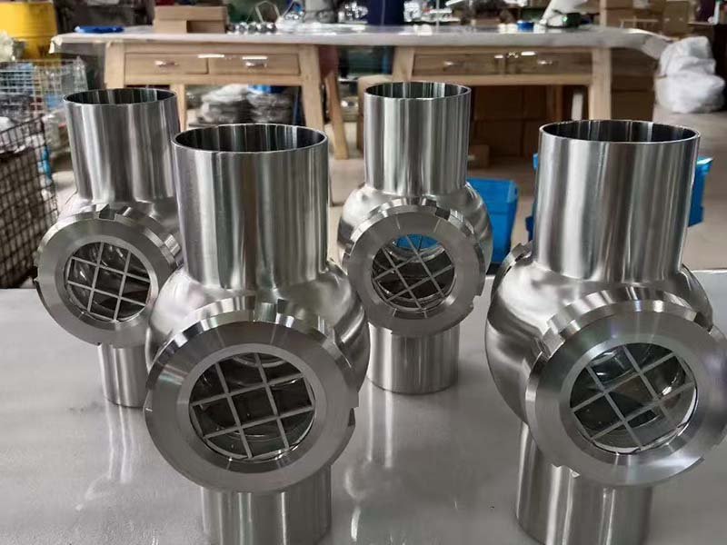 SANIARY-GRADEGLASSMIRROR,PIPE AND VALVE