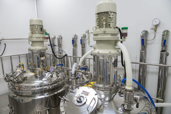 photo production, clean room with stainless steel hardware