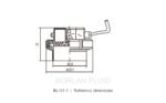 BL101-1 union sight glass light section drawing showing D, D1 and H dimensions