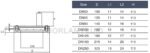 BL901-1 integrated flanged sight glass light catalog section and dimensions D L1 L2 H for DN50 to DN150 and DN250