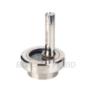 Borlan Fluid BL901-1 battery-powered integrated union sight glass with light, stainless steel union assembly