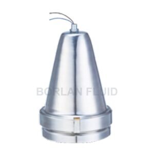 Borlan Fluid BL201-12(24) flared tank-top sight light with tapered metal housing and cable lead